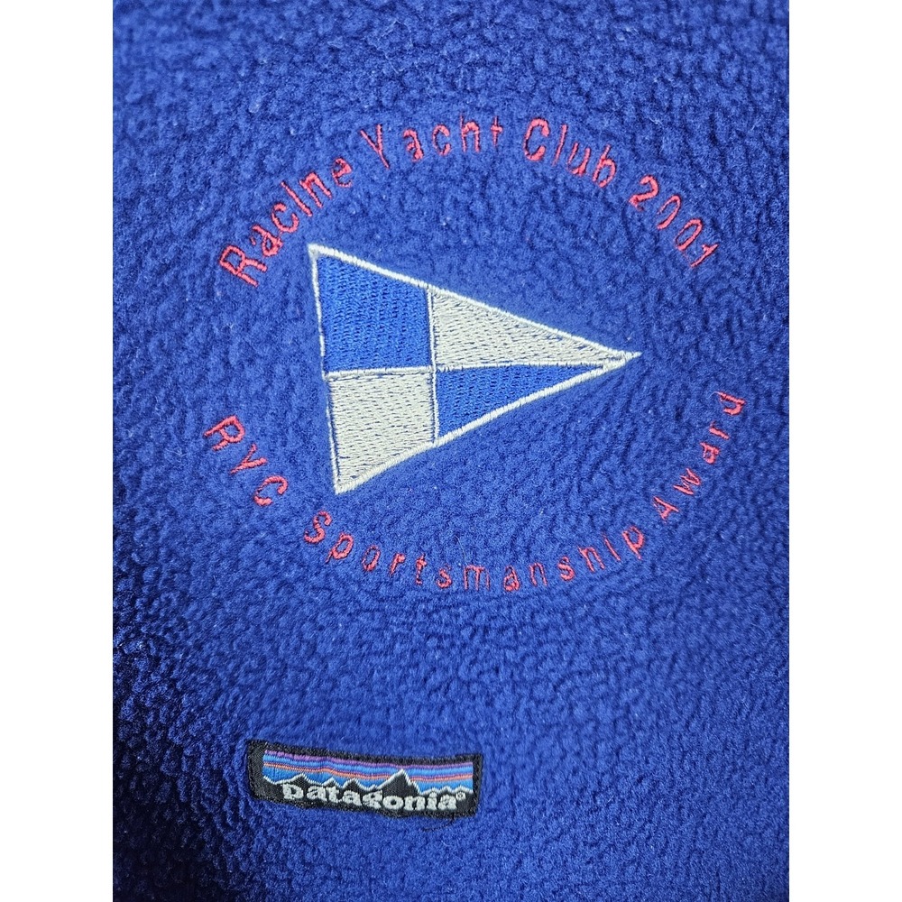Patagonia Synchilla Men's Polyester Half Zip Fleece Sweater Blue XL - Picture 5 of 9